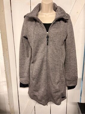 Women's Grey Zip-Front Jacket